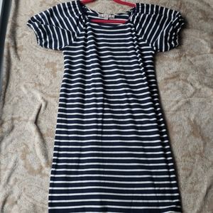 Loft puff sleeve stripe dress